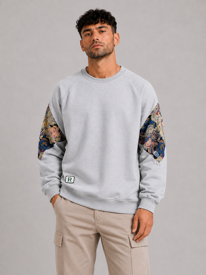 Mochuang Embroidered Pullover Sweatshirt