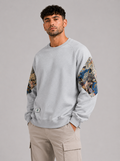 Mochuang Embroidered Pullover Sweatshirt