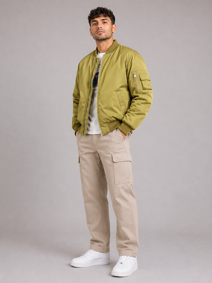 Fitted Stand Collar Jacket