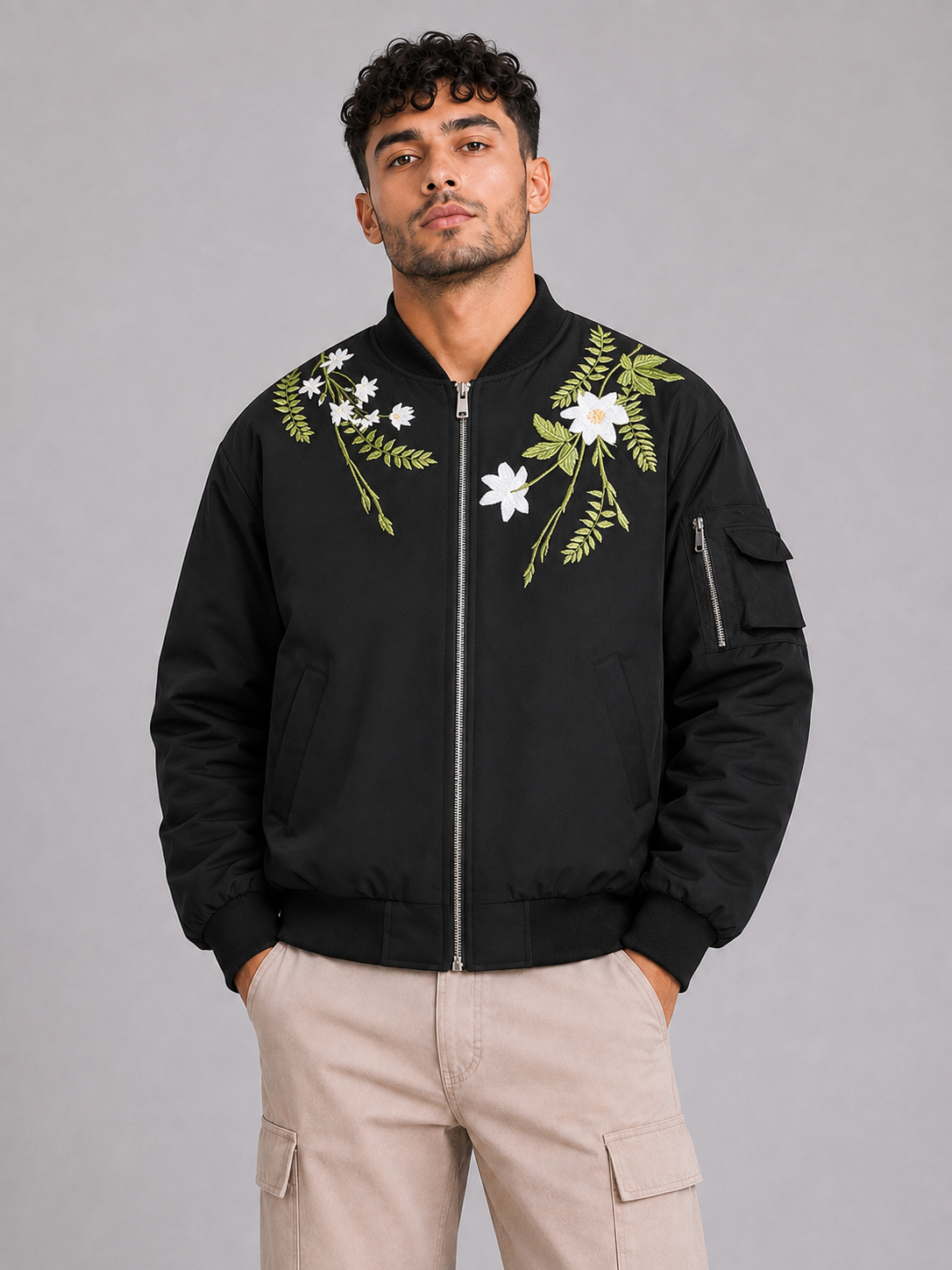 Hooded Stand Collar Winter Jacket
