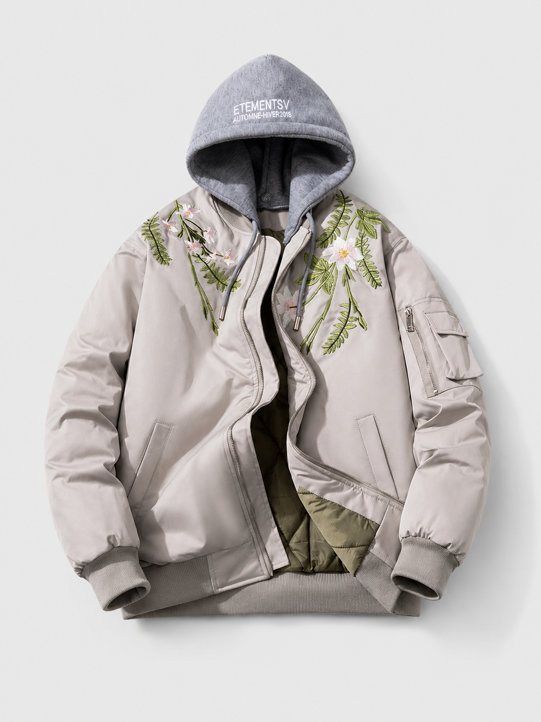 Hooded Stand Collar Winter Jacket