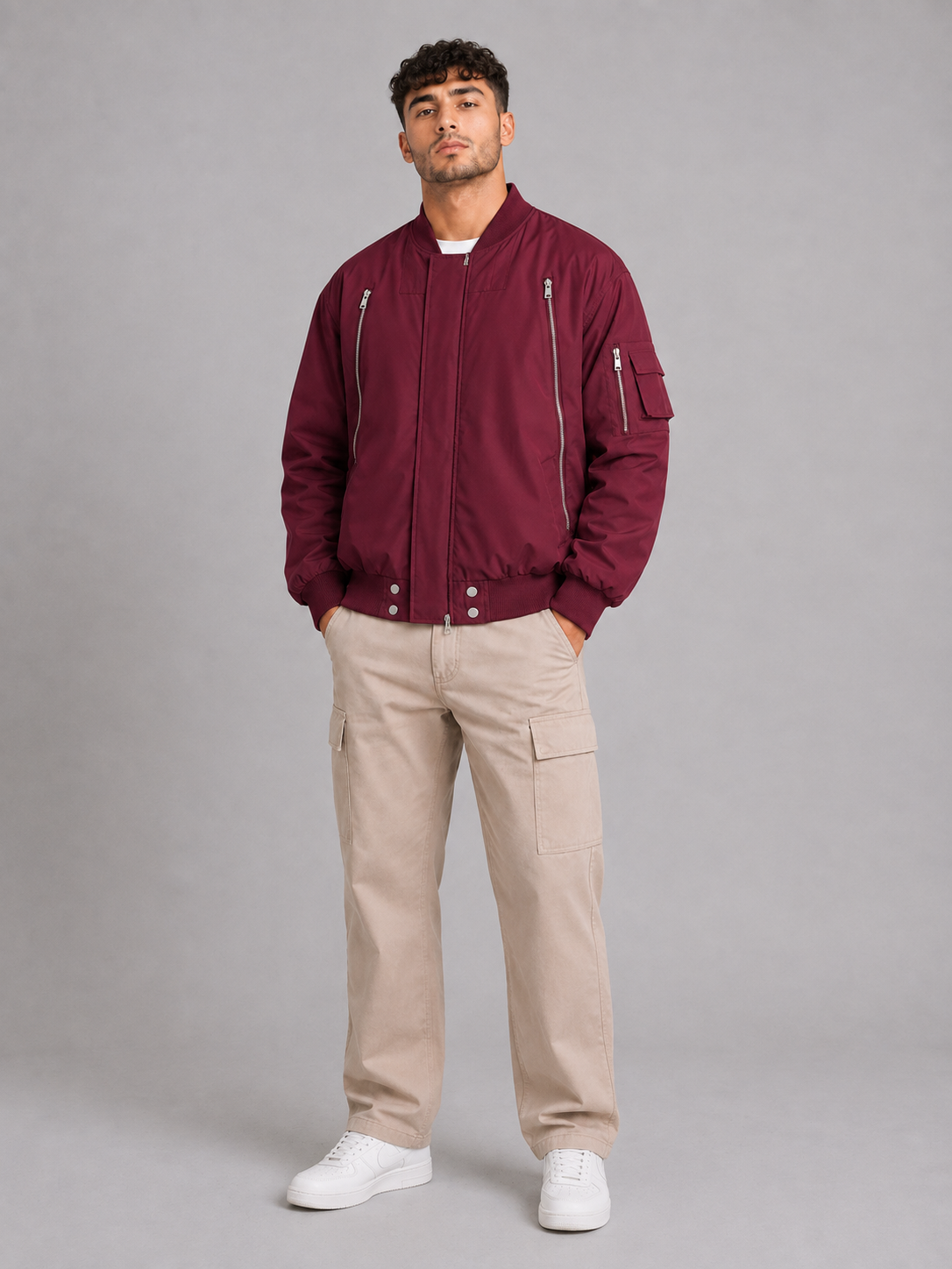 Loose Fit Lapel Jacket