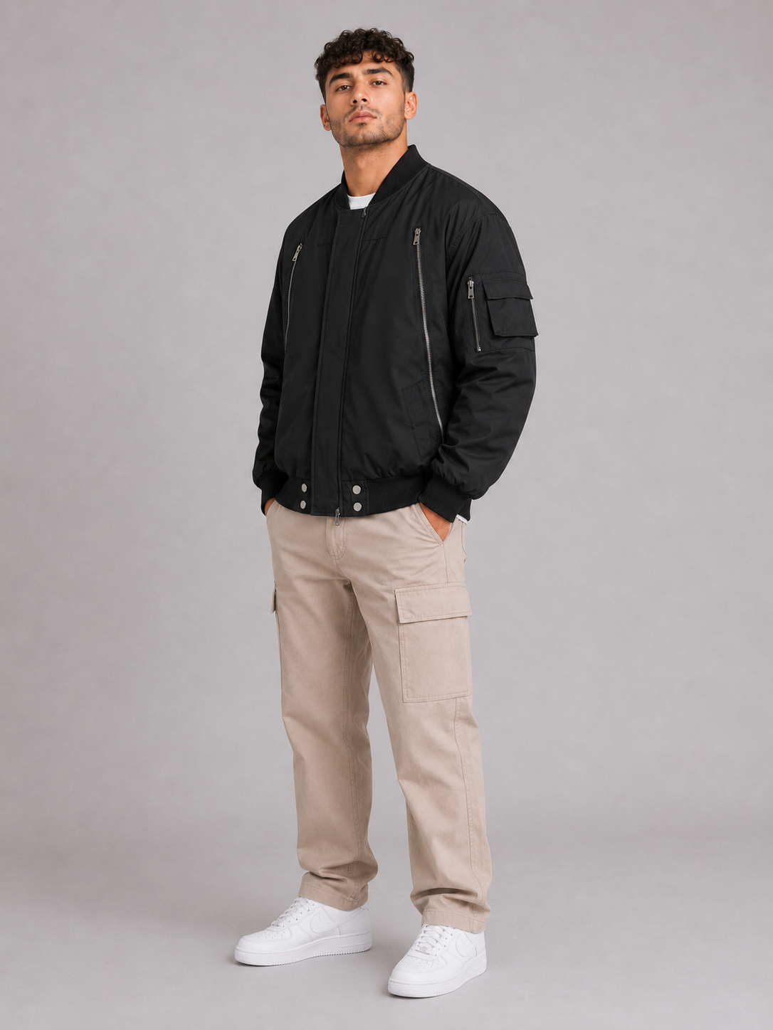 Loose Fit Lapel Jacket