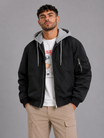 Street Style Stand Collar Jacket