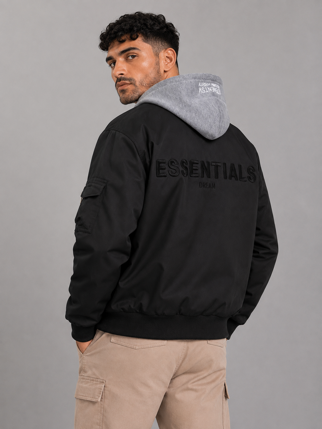 Street Style Stand Collar Jacket