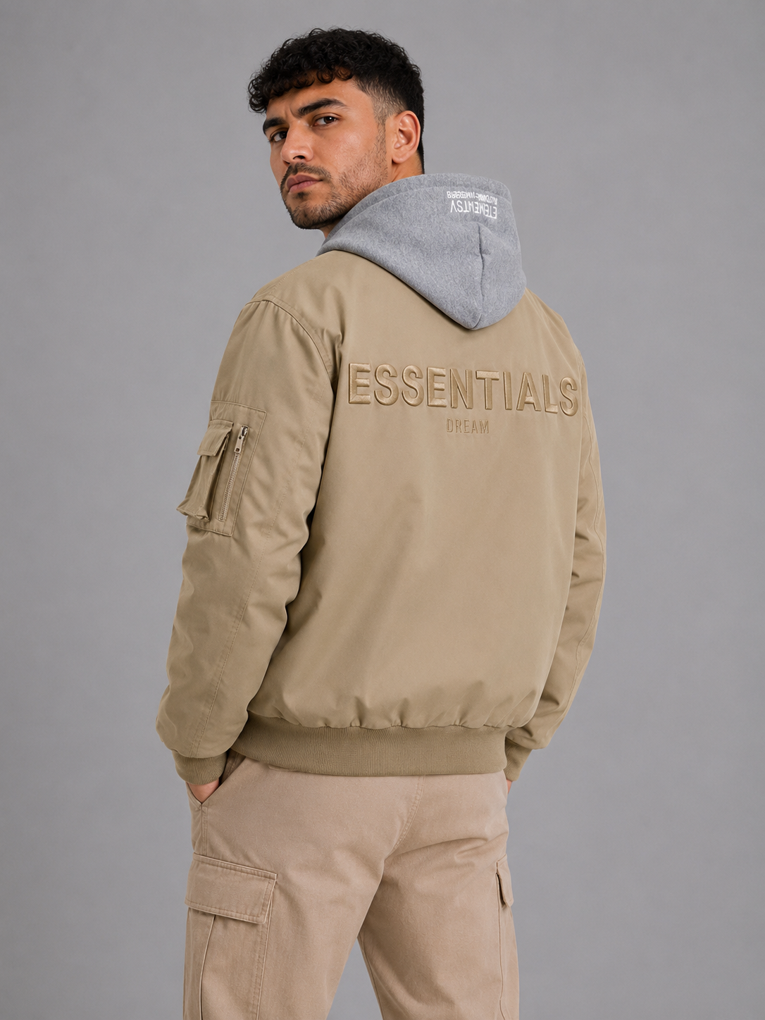 Street Style Stand Collar Jacket