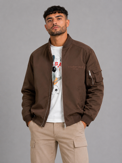 Street Style Stand Collar Jacket