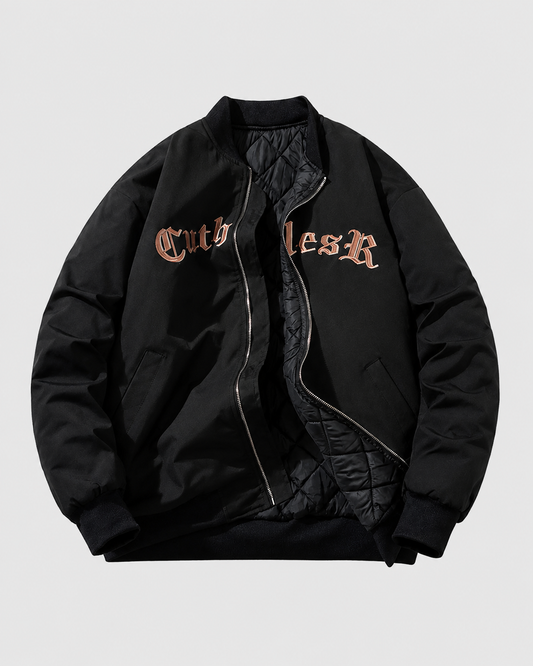 Street Style Stand Collar Jacket