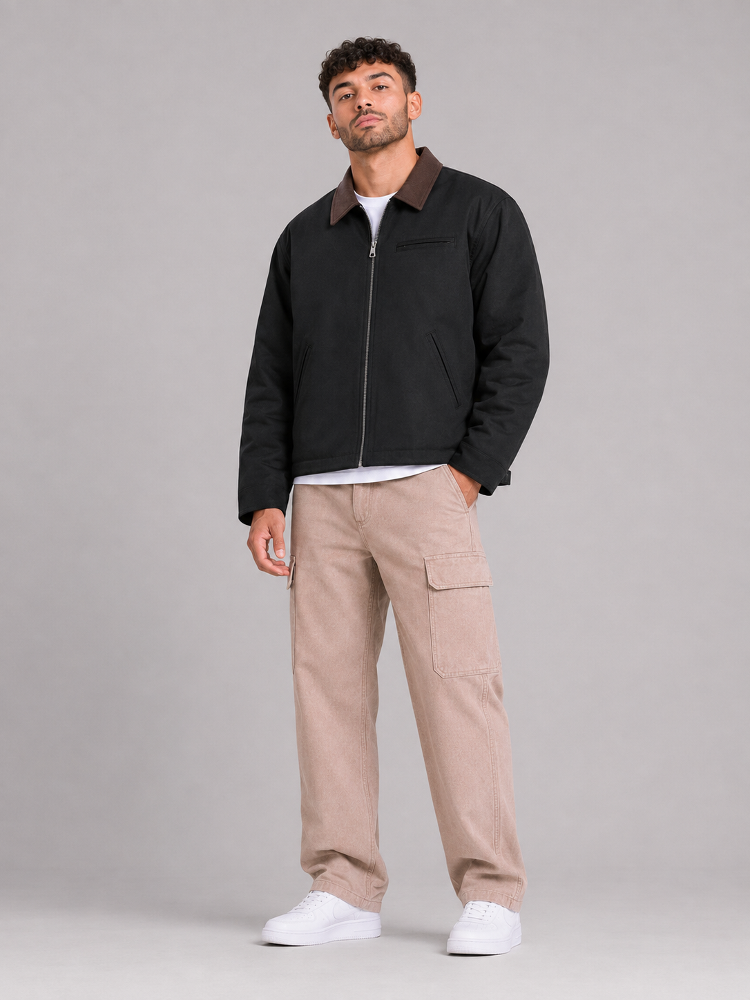 Cotton Lapel Jacket