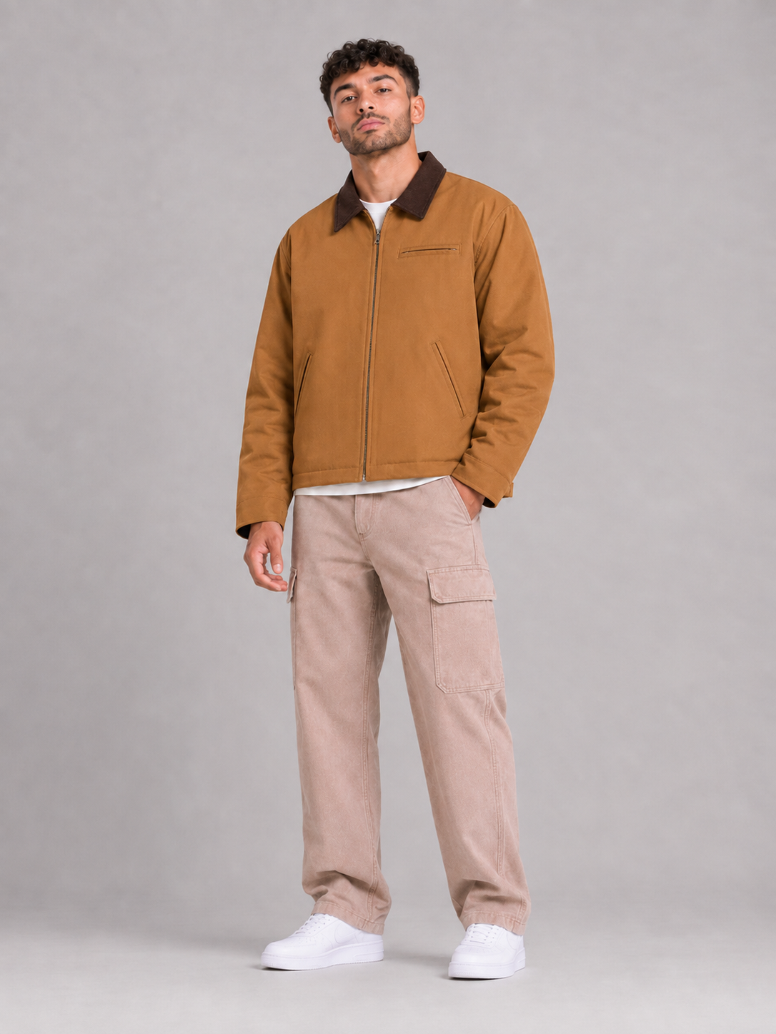 Cotton Lapel Jacket