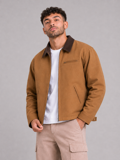 Cotton Lapel Jacket