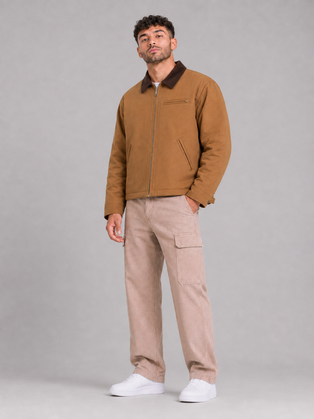 Cotton Lapel Jacket