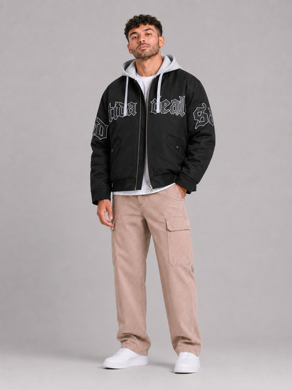 Fitted Stand Collar Jacket