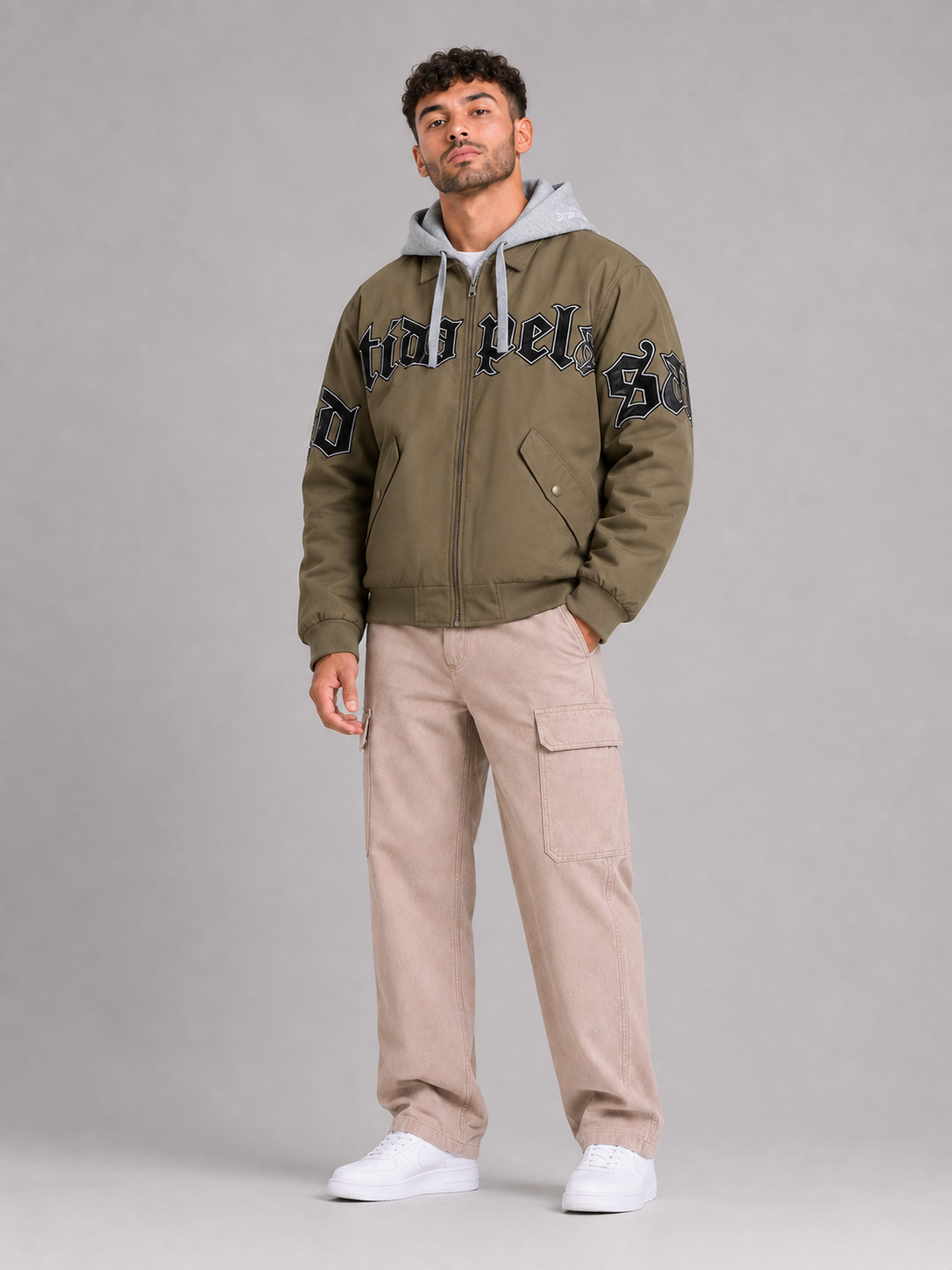 Fitted Stand Collar Jacket