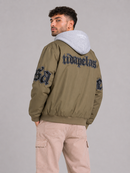Fitted Stand Collar Jacket
