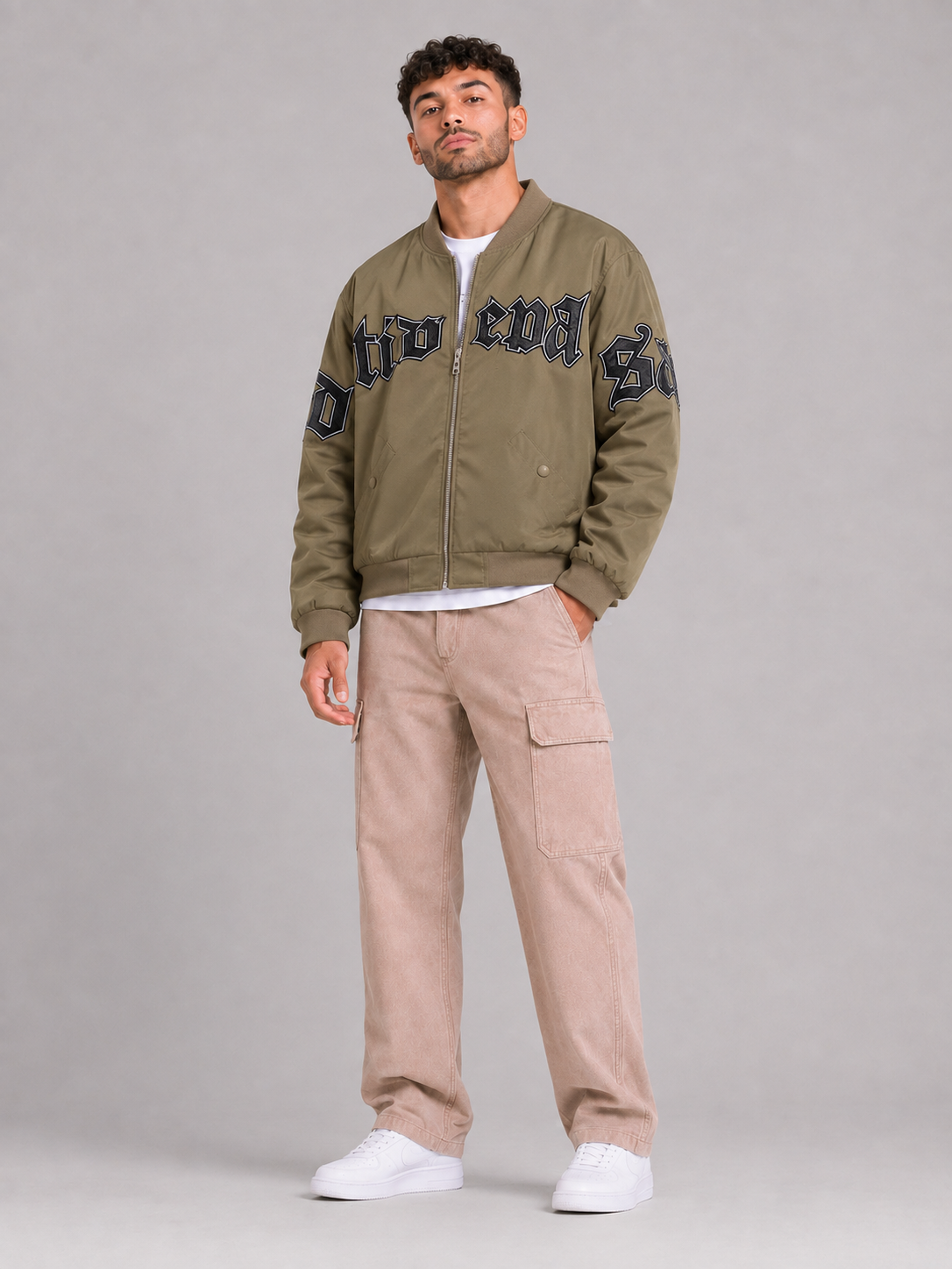 Fitted Stand Collar Jacket
