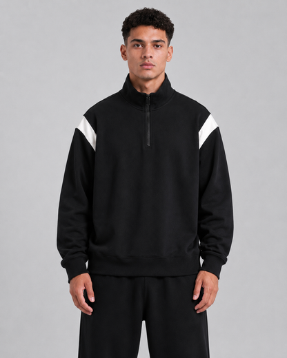Mochuang Stand Collar Pullover Sweatshirt