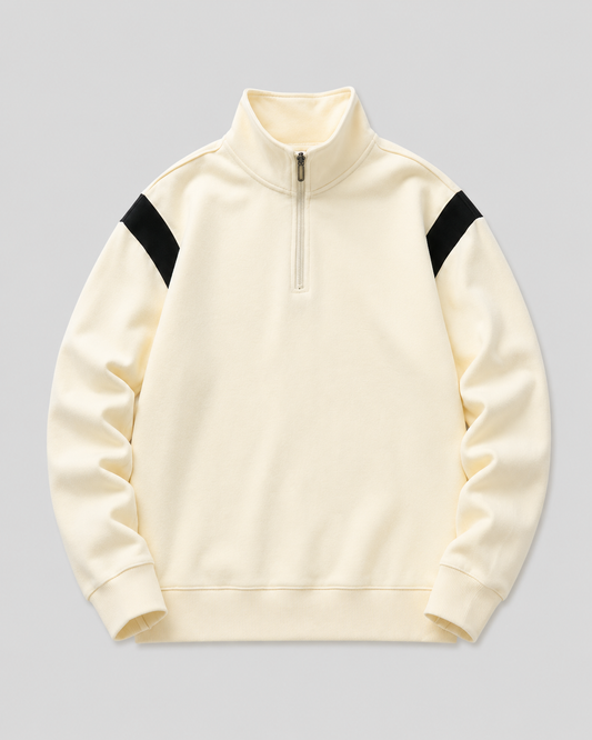 Mochuang Stand Collar Pullover Sweatshirt