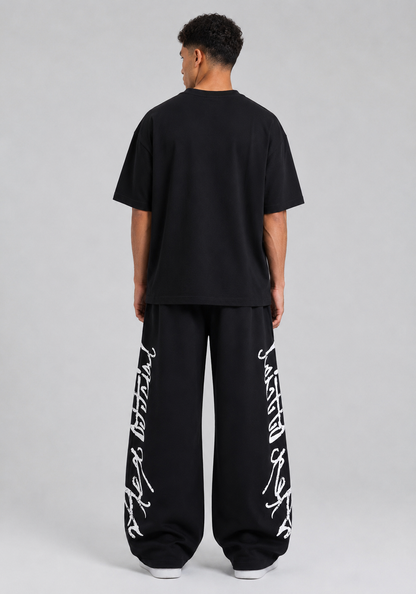 Cotton Wide-Leg Casual Pants