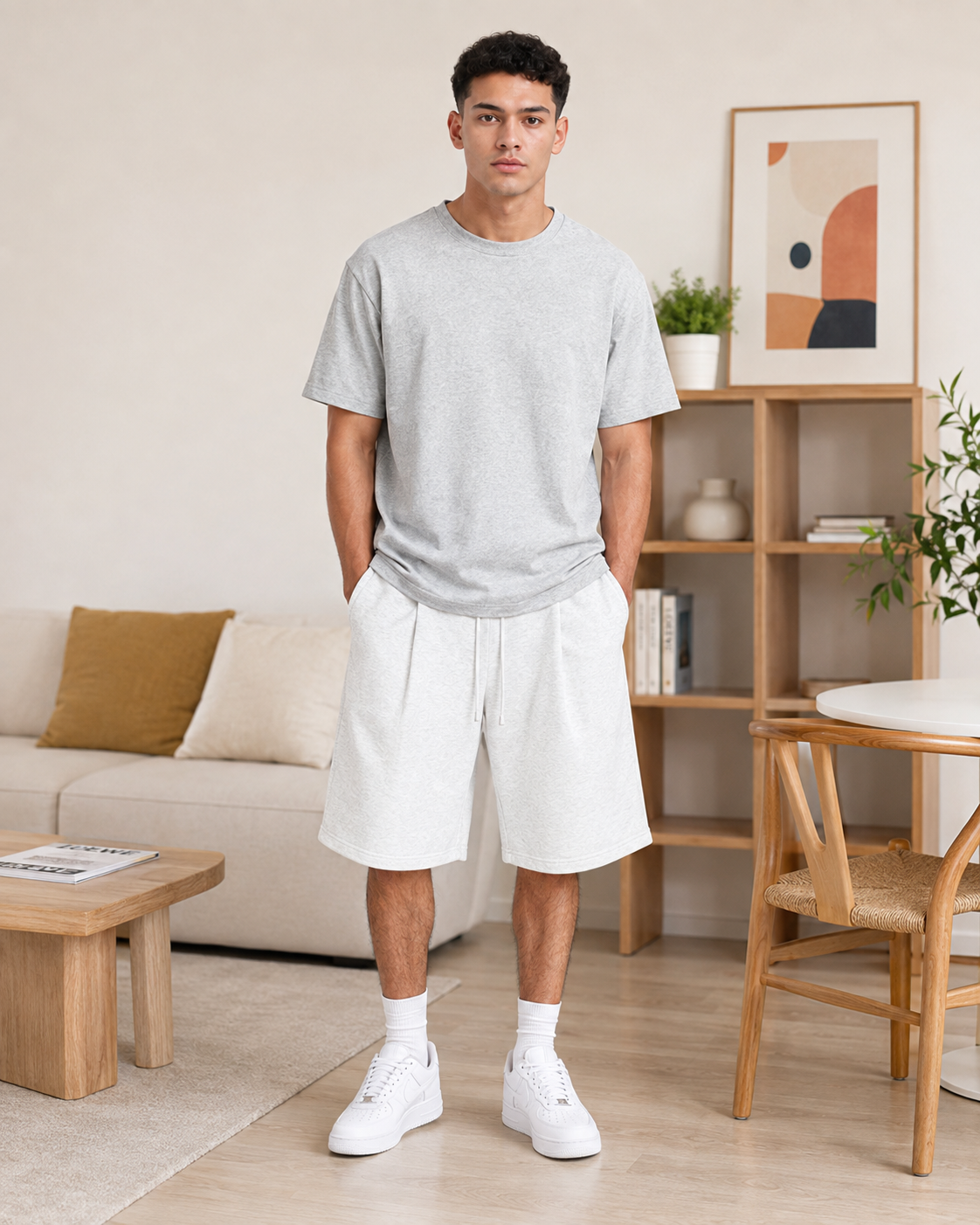 Cotton Blend Sports Casual Pants