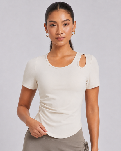 Juyitang Women’s Moisture-Wicking Crop T-Shirt