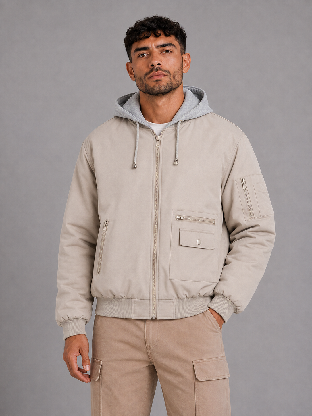 Windproof Stand Collar Jacket
