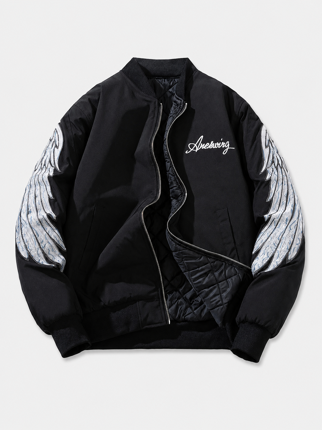 Stand Collar Zip-Up Jacket