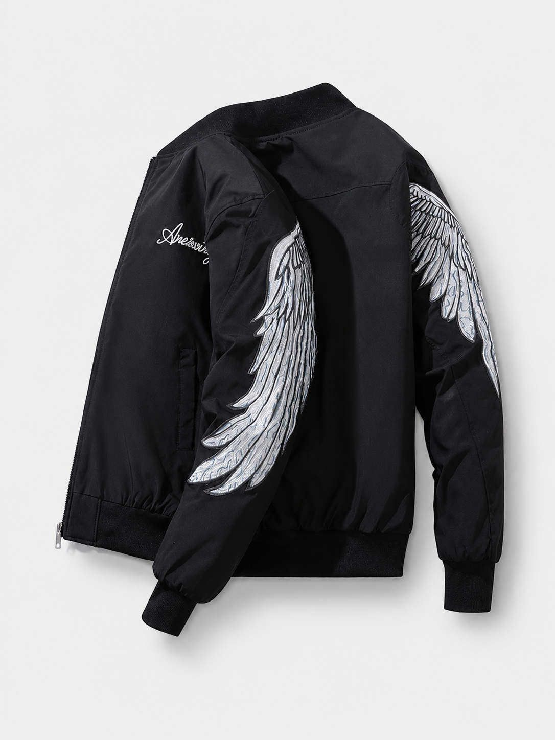 Stand Collar Zip-Up Jacket