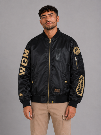 Stand Collar Embroidered Jacket