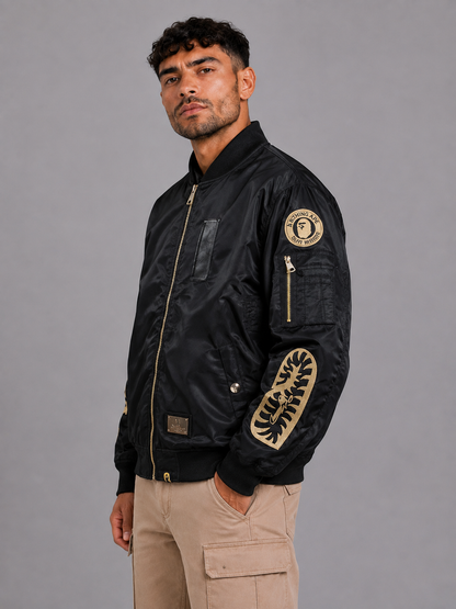 Stand Collar Embroidered Jacket