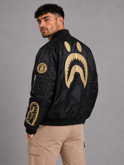 Stand Collar Embroidered Jacket