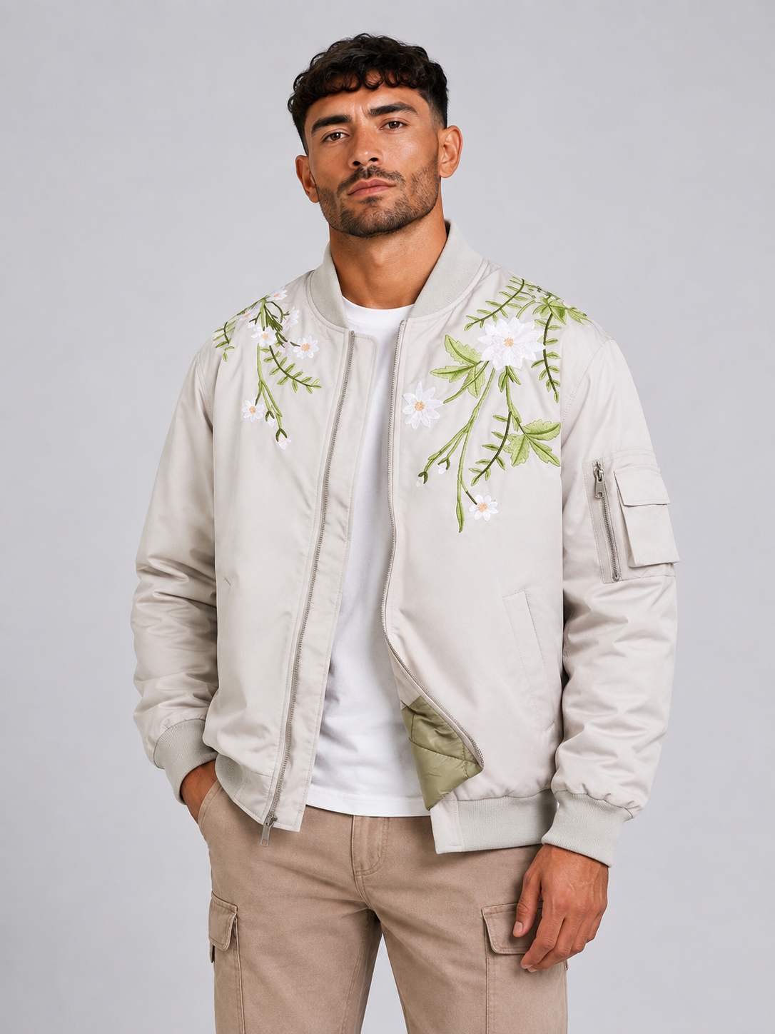 Korean Style Stand Collar Jacket