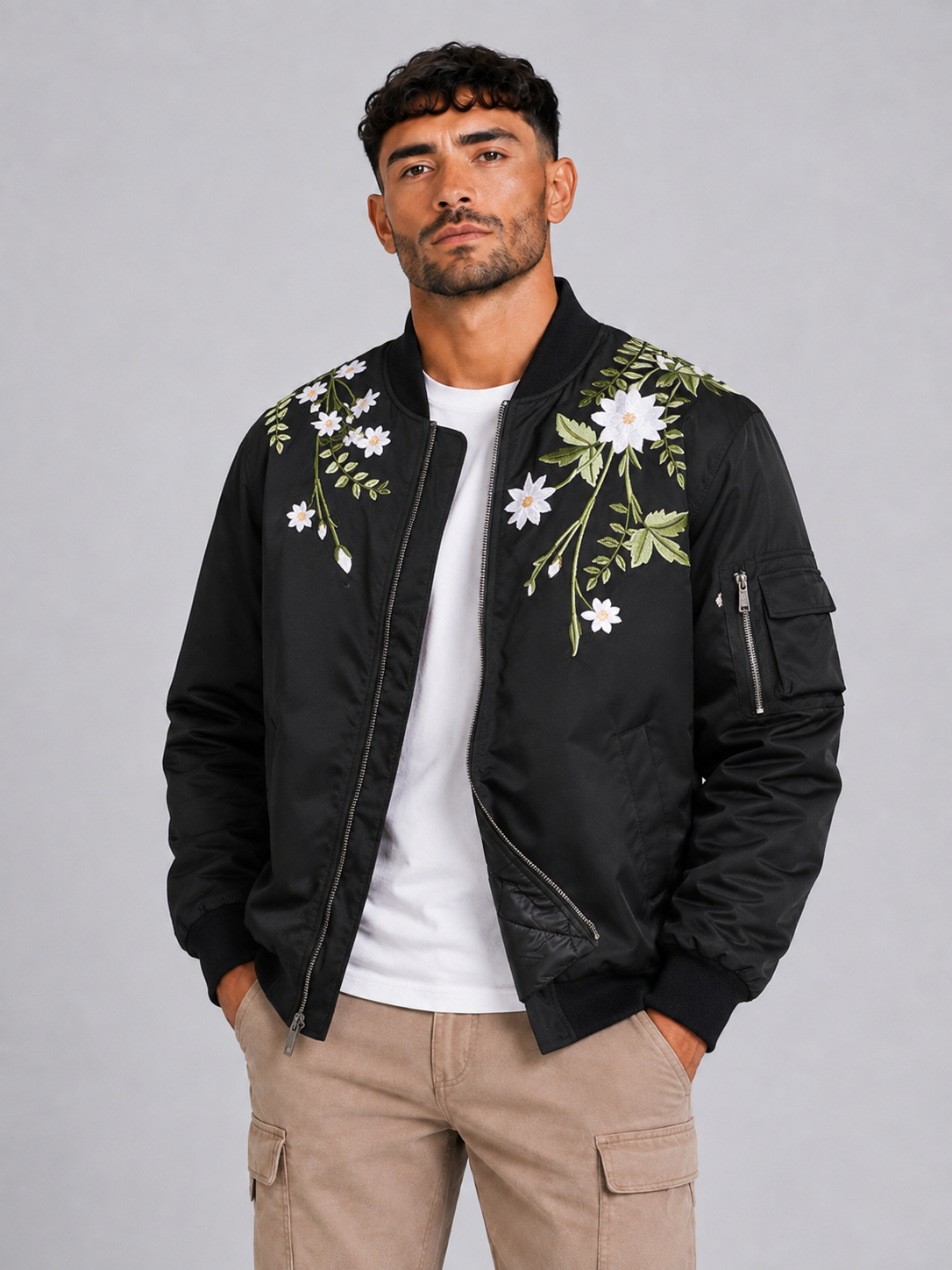 Korean Style Stand Collar Jacket