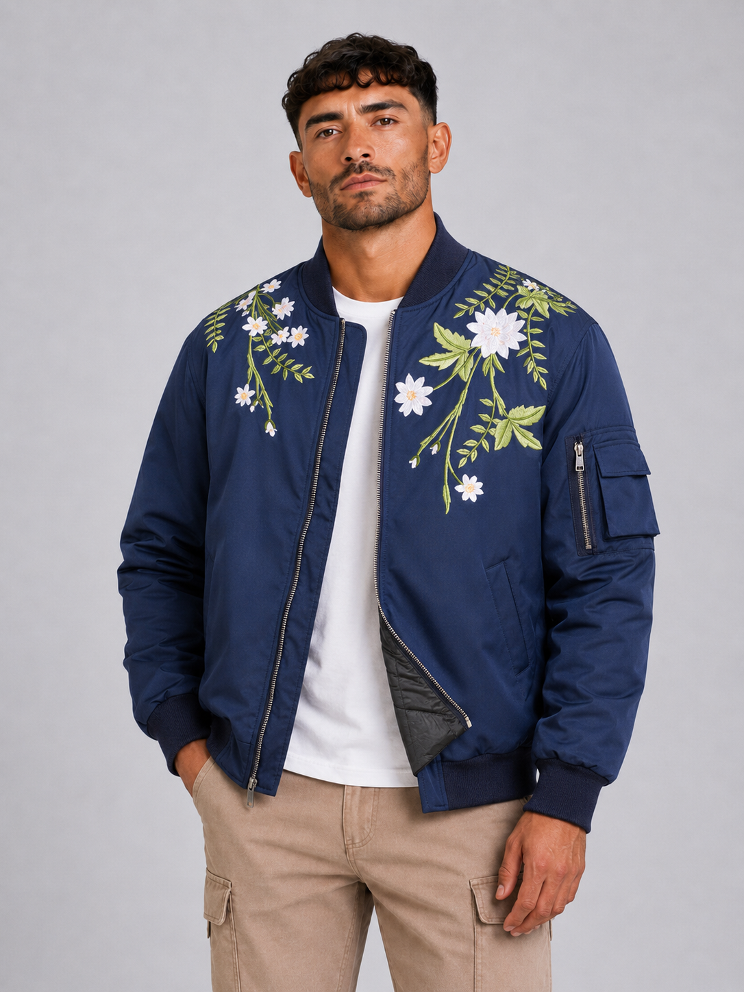 Korean Style Stand Collar Jacket