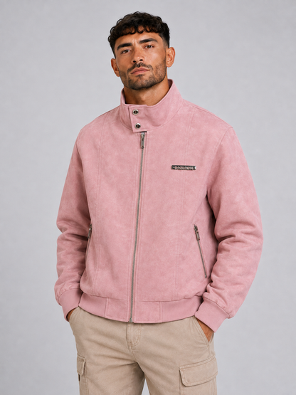 PU Leather Lapel Jacket