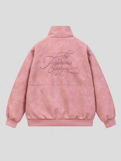 PU Leather Lapel Jacket