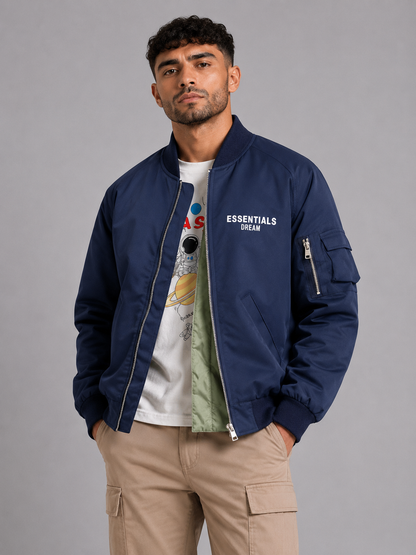 Embroidered Stand Collar Jacket
