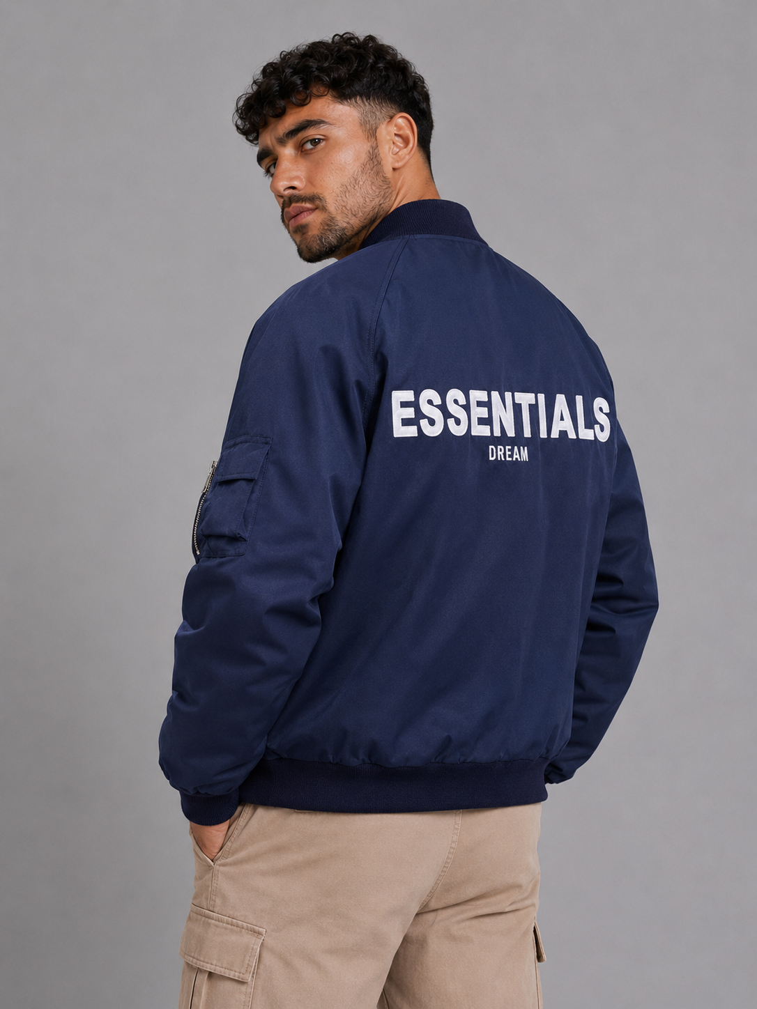 Embroidered Stand Collar Jacket