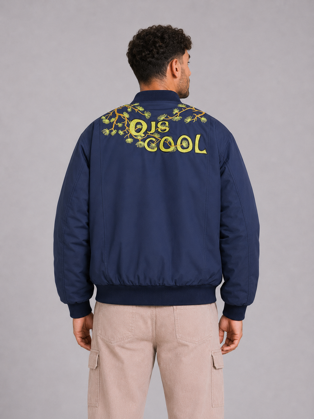 Embroidered Stand Collar Jacket