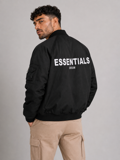 Street Style Stand Collar Jacket