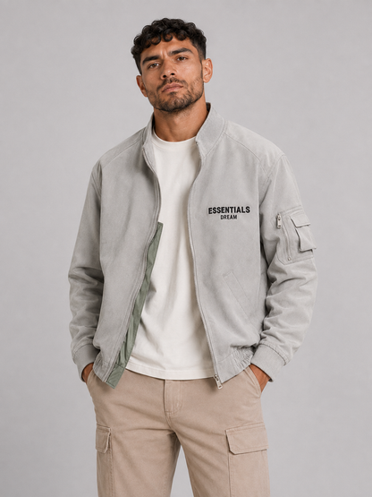 Street Style Stand Collar Jacket