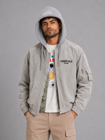 Street Style Stand Collar Jacket