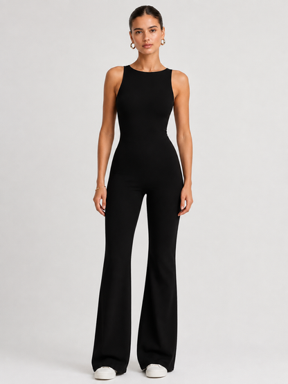 Women’s Flare-Leg Yoga Jumpsuit