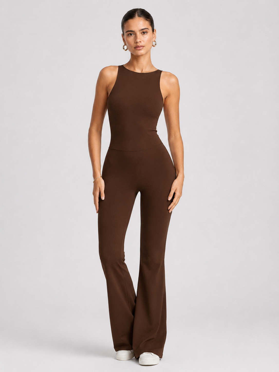 Women’s Flare-Leg Yoga Jumpsuit