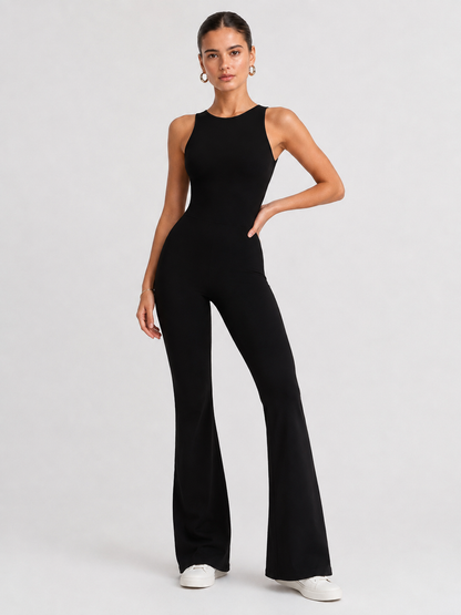 Women’s Flare-Leg Yoga Jumpsuit