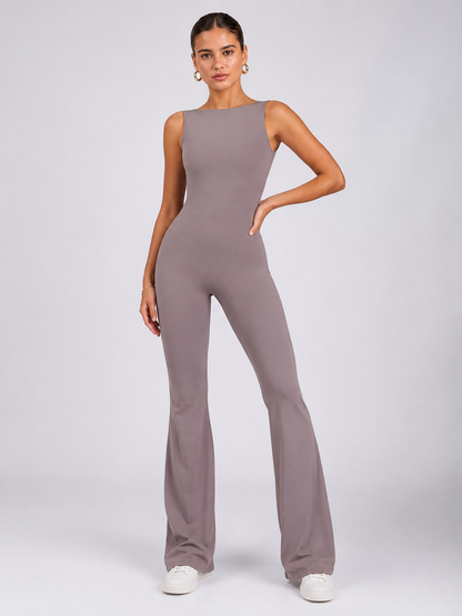 Women’s Flare-Leg Yoga Jumpsuit