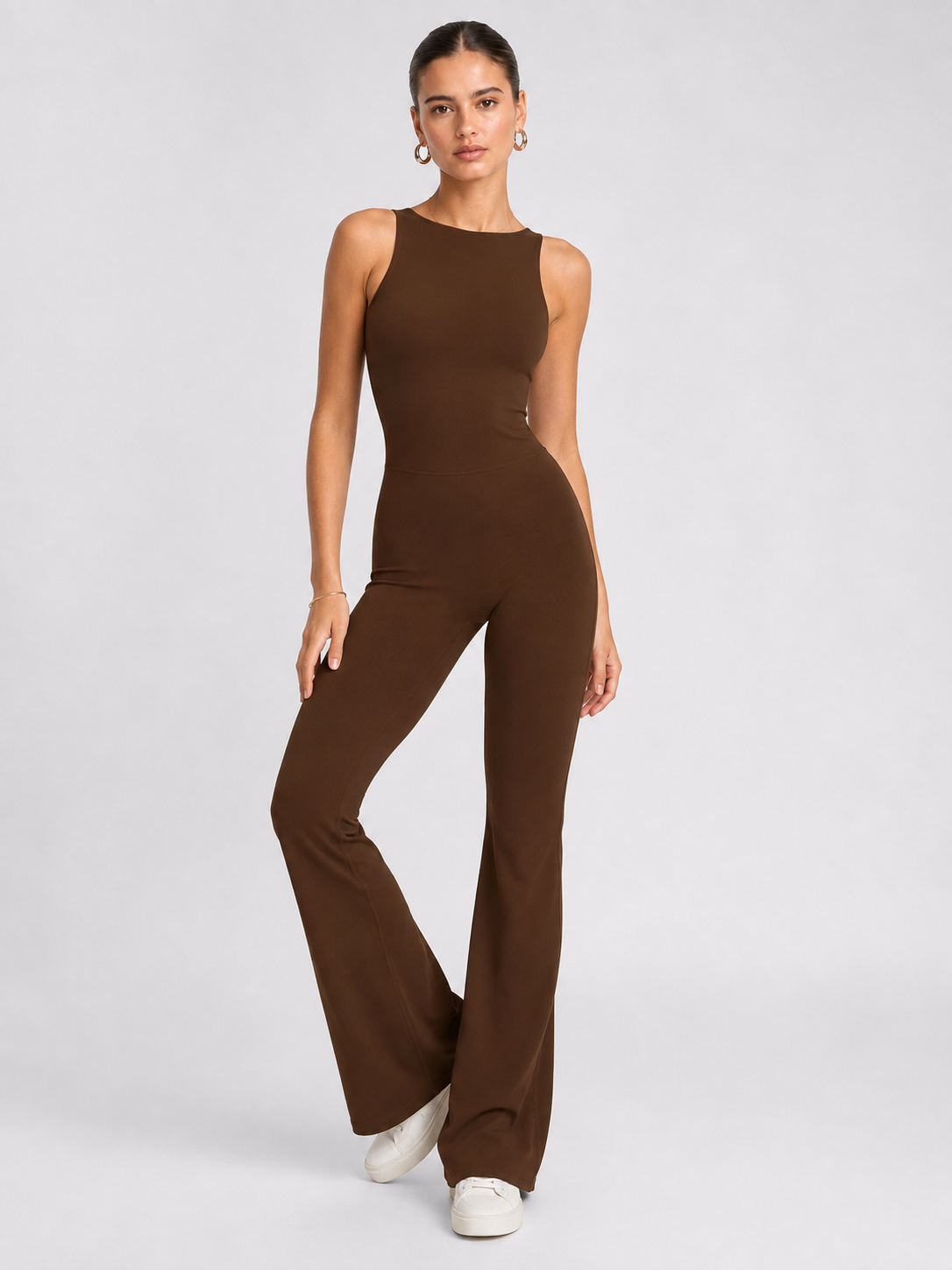 Women’s Flare-Leg Yoga Jumpsuit