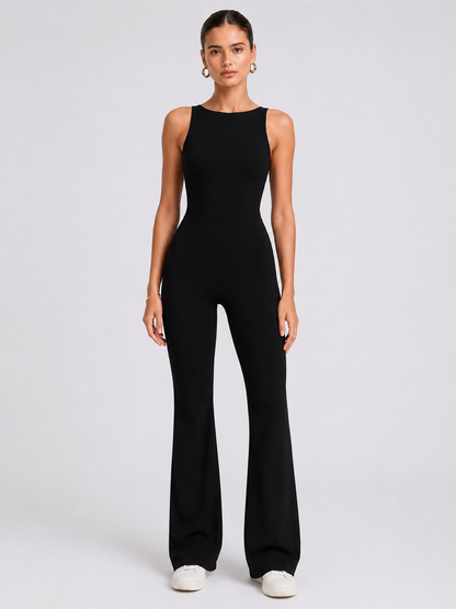 Women’s Flare-Leg Yoga Jumpsuit
