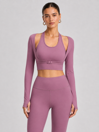 Women’s Long-Sleeve Layered Active Top