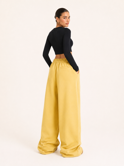 Printed Loose-Fit Cotton Street Pants